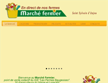 Tablet Screenshot of marche-fermier.com